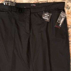 George Think Slim black ankle pants, sz. 18W, tummy control, NWT!